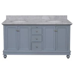 Kitchen Bath Collection Bella 60" Bathroom Vanity, Powder Blue, Carrara Marble, Double Vanity 12 Kitchen Bath Collection Bella 60" Bathroom Vanity, Powder Blue, Carrara Marble, Double Vanity -Kraus Shop 4b21495f027ed0c0 4634 w800 h800 b1 p0