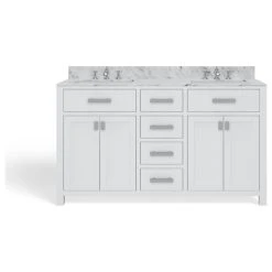 MOD The Polaris Bathroom Vanity, Double Sink, 60", Pure White, Freestanding -Kraus Shop 4b51285603d0473a 4362 w800 h800 b1 p0
