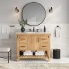 MOD Bosque Bath Vanity, Driftwood, 42", Single Sink, Undermount, Freestanding