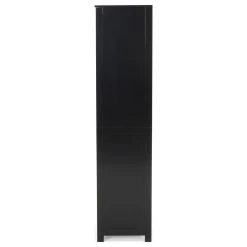 GDFStudio Lauren Modern Free Standing Bathroom Linen Tower Storage Cabinet, Black -Kraus Shop 4ce17eab0f9069b0 0870 w800 h800 b1 p0