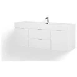 MOD Boutique Bath Vanity, High Gloss White, 60", Single Sink, Wall Mount -Kraus Shop 4dd105d303471d8d 9767 w800 h800 b1 p0