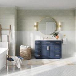 MOD The Yukon Bathroom Vanity, Single Sink, 48", Royal Blue -Kraus Shop 4e11f7d703d9a98a 9384 w800 h800 b0 p0