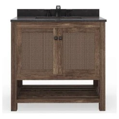MOD Dale Bath Vanity, Single Sink, 36", Rustic Brown, Freestanding -Kraus Shop 4f81092f03d04495 6146 w800 h800 b1 p0