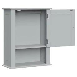 RiverRidge Home RiverRidge Ashland Single Door Transitional Wood Wall Cabinet In Gray -Kraus Shop 50811e9503acd8ea 2110 w800 h800 b1 p0