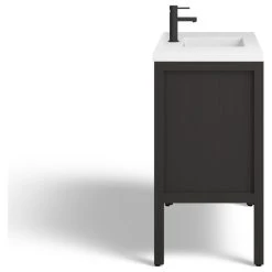 MOD The Shiloh Bathroom Vanity, Single Sink, 48", Charcoal Oak, Freestanding -Kraus Shop 51a1bf0303c7446e 3858 w800 h800 b1 p0
