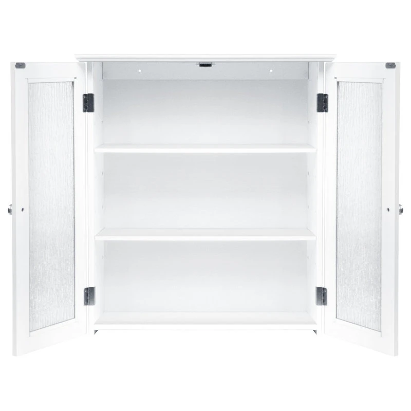 Versanora Wooden Bathroom Wall Storage Cabinet 2 Doors 7 Versanora Wooden Bathroom Wall Storage Cabinet 2 Doors - Image 5