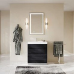 MOD Boutique Bath Vanity, Black, 30", Single Sink, Freestanding