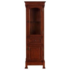 James Martin Vanities Brookfield Linen Cabinet, Warm Cherry