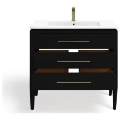 MOD Celios Bathroom Vanity, Single Sink, 36", Black With Brass Trim, Freestanding 26 MOD Celios Bathroom Vanity, Single Sink, 36", Black With Brass Trim, Freestanding -Kraus Shop 55c1987e03d05746 8460 w800 h800 b1 p0