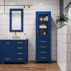 Water Creation The Madison Collection Linen Cabinet, Blue -Kraus Shop 56f1a9d9020bf33f 4559 w800 h800 b0 p0