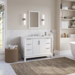 MOD The Ezra Bathroom Vanity, Single Sink, 48", Pure White, Freestanding -Kraus Shop 5bc11a0503d046bf 4345 w800 h800 b0 p0