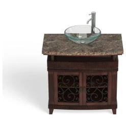 MOD The Valencia Bathroom Vanity, Single Sink, 36", Brown, Freestanding -Kraus Shop 5c11bd0403d9915a 3119 w800 h800 b1 p0