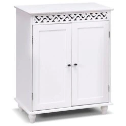 Imtinanz Attractive 2-Door Bathroom Storage Floor Cabinet