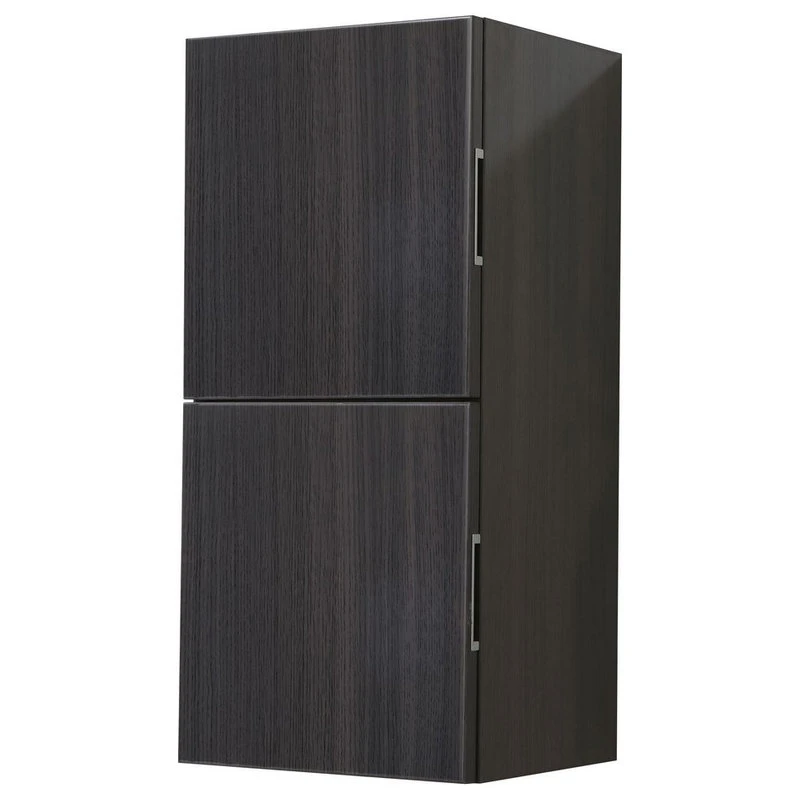 Kube Bath Bliss 12" Wide By 24" High Linen Side Cabinet, Two Doors, Gray Oak Finish 3 Kube Bath Bliss 12" Wide By 24" High Linen Side Cabinet, Two Doors, Gray Oak Finish