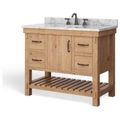 MOD Bosque Bath Vanity, Driftwood, 42", Single Sink, Undermount, Freestanding -Kraus Shop 5e113c8f0347289f 9857 w800 h800 b1 p0