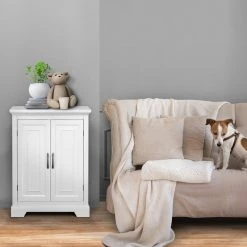 Versanora Wooden Bathroom Storage Floor Cabinet White -Kraus Shop 5e41f6af0111ea78 9476 w800 h800 b0 p0