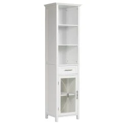 Versanora Wooden Bathroom Storage Tall Linen Cabinet