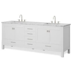 MOD The Kennedy Bathroom Vanity, Double Sink, 84", White, Freestanding 24 MOD The Kennedy Bathroom Vanity, Double Sink, 84", White, Freestanding -Kraus Shop 5f51453103d9a406 7960 w800 h800 b1 p0