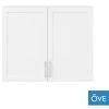 Ove Decors Caby 36"x30" Wall Cabinet, Pure White With Hardware