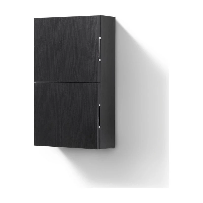 KUBEBATH Bliss 14"Wx24"H Linen Side Cabinet, 2 Door, Black 6 KUBEBATH Bliss 14"Wx24"H Linen Side Cabinet, 2 Door, Black - Image 4