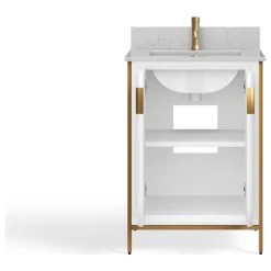 MOD The Everleigh Bathroom Vanity, Single Sink, 24", White, Freestanding -Kraus Shop 6361cb0703c886b4 6407 w800 h800 b1 p0
