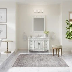 MOD Margaret Bath Vanity, White, 48", Single Sink, With Mirror, Freestanding -Kraus Shop 63912a6803d990c8 8306 w800 h800 b0 p0