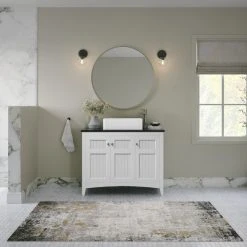 MOD The Solano Bathroom Vanity, Single Sink, 42", White, Freestanding -Kraus Shop 64d155e703d990e7 3207 w800 h800 b0 p0