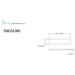 Dawn Kitchen & Bath Products, Inc Dawn Glass Support Plate For Shower Niche -Kraus Shop 65b16f490925f715 0315 w800 h800 b1 p0