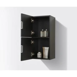 KUBEBATH 12" Wide By 24" High Linen Side Cabinet With Two Doors In Black Wood Finish 9 KUBEBATH 12" Wide By 24" High Linen Side Cabinet With Two Doors In Black Wood Finish -Kraus Shop 65c1cb370dbf9dc1 5153 w800 h800 b0 p0