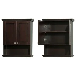 Wyndham Collection Acclaim Solid Oak Bathroom Wall-Mounted Storage Cabinet, Espresso -Kraus Shop 66c147730c2f925e 6614 w800 h800 b1 p0