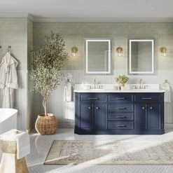 MOD The Jazz Bathroom Vanity, Double Sink, 72", Blue, Freestanding -Kraus Shop 67712cf303d9a475 8129 w800 h800 b0 p0