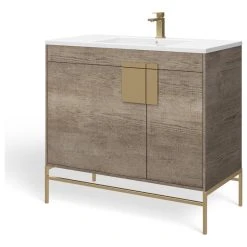 MOD Lockhart Bath Vanity, Taupe, 36", Single Sink, Freestanding -Kraus Shop 6821d792034726a7 9265 w800 h800 b1 p0