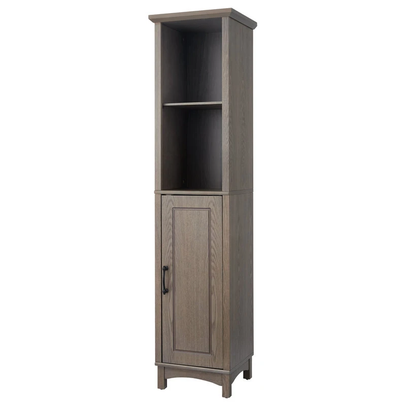 Versanora Wooden Bathroom Cabinet Linen Tower Salt Oak 3 Versanora Wooden Bathroom Cabinet Linen Tower Salt Oak