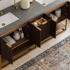 MOD The Malone Bathroom Vanity, Double Sink, 72", Light Walnut, Freestanding -Kraus Shop 68e1d1fb03c88626 6301 w800 h800 b0 p0