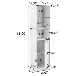 GDFStudio Lauren Modern Free Standing Bathroom Linen Tower Storage Cabinet, Light Gray 17 GDFStudio Lauren Modern Free Standing Bathroom Linen Tower Storage Cabinet, Light Gray -Kraus Shop 69311de602eb8e5d 0930 w800 h800 b1 p0