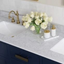 MOD The Savoy Bathroom Vanity, Double Sink, 72", Monarch Blue, Freestanding -Kraus Shop 69614f8403d046ad 4353 w800 h800 b0 p0