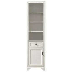 Crosley Tara Linen Cabinet, Vintage White