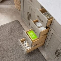 Urban Furnishing Grace 60" Double Bathroom Vanity In Rich Antique Gray Oak With Carrara White Quartz Top -Kraus Shop 6d110d1400188614 8688 w800 h800 b0 p0