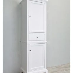 Eviva LLC Eviva Elite Stamford 24" Brown Linen Side Cabinet, White -Kraus Shop 6d9132100f158d48 8186 w800 h800 b0 p0
