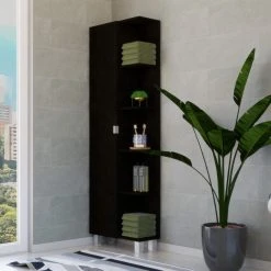 DEPOT ESHOP LLC Venus Linen Cabinet, Black -Kraus Shop 6df100e402c473f0 2093 w800 h800 b0 p0