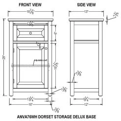 Bolton Furniture, Inc. Dorset Bathroom Storage Tower, Open Upper Shelves, Lower Cabinet And Drawer 15 Bolton Furniture, Inc. Dorset Bathroom Storage Tower, Open Upper Shelves, Lower Cabinet And Drawer -Kraus Shop 6e91a96003507628 9051 w800 h800 b1 p0
