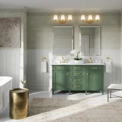 MOD The Joyce Bathroom Vanity, Double Sink, 60", Vogue Green, Freestanding 17 MOD The Joyce Bathroom Vanity, Double Sink, 60", Vogue Green, Freestanding -Kraus Shop 6f71447e03d99b75 5914 w800 h800 b0 p0