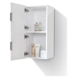KUBEBATH Bliss 12"W X 24"H Linen Side Cabinet, 2 Doors, Nature Wood Finish, High Gloss Wh -Kraus Shop 7041fe4f0dbf9de8 5133 w800 h800 b1 p0