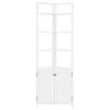 Bolton Furniture, Inc. Dover 25"W X 68"H Corner Storage Cabinet, 2 Doors And Open Shelving 2 Bolton Furniture, Inc. Dover 25"W X 68"H Corner Storage Cabinet, 2 Doors And Open Shelving -Kraus Shop 70b171f801f43644 7479 w800 h800 b1 p0