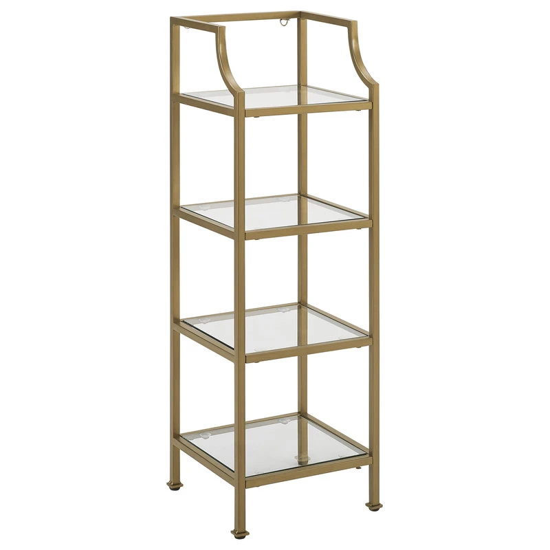 Crosley Aimee Short Etagere Soft Gold 3 Crosley Aimee Short Etagere Soft Gold