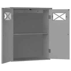 Versanora Bathroom Wall Cabinet With Two Doors Grey -Kraus Shop 7171233a01a71626 9470 w800 h800 b1 p0