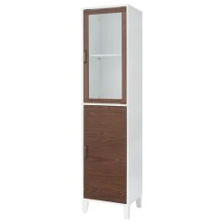 Versanora Wooden Bathroom Cabinet Linen Tower White