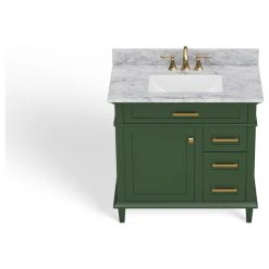 MOD The Joyce Bathroom Vanity, Single Sink, 36", Vogue Green, Freestanding -Kraus Shop 71b1b86003ddac37 2252 w800 h800 b1 p0