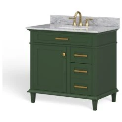 MOD The Joyce Bathroom Vanity, Single Sink, 36", Vogue Green, Freestanding -Kraus Shop 71c15f8903ddac32 2252 w800 h800 b1 p0