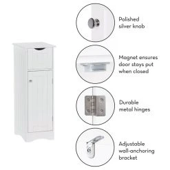 RiverRidge Home RiverRidge Ashland Slim Transitional Wood Cabinet With Drawer In White -Kraus Shop 7331450403acd8f9 9981 w800 h800 b1 p0